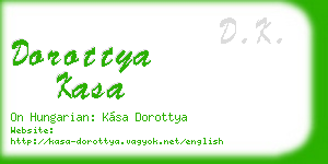 dorottya kasa business card