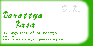 dorottya kasa business card